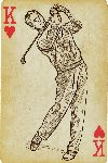 card showing king of golf