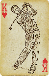 card showing king of golf