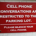 sign restricting cell phones