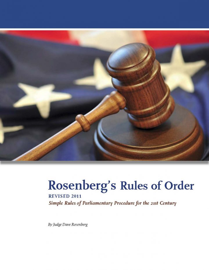 Problems with Rosenberg's Rules of Order Jurassic Parliament