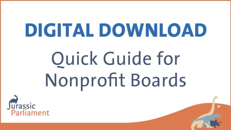 Digital Download - Quick Guide For Nonprofit Boards - Jurassic Parliament