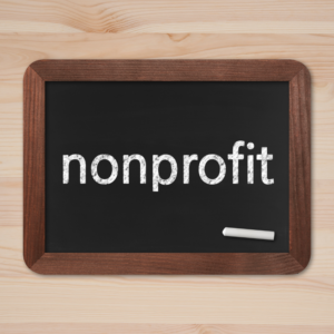 chalkboard showing nonprofit
