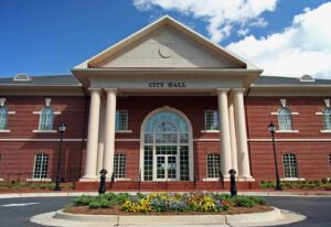 imposing city hall building for city council meetings